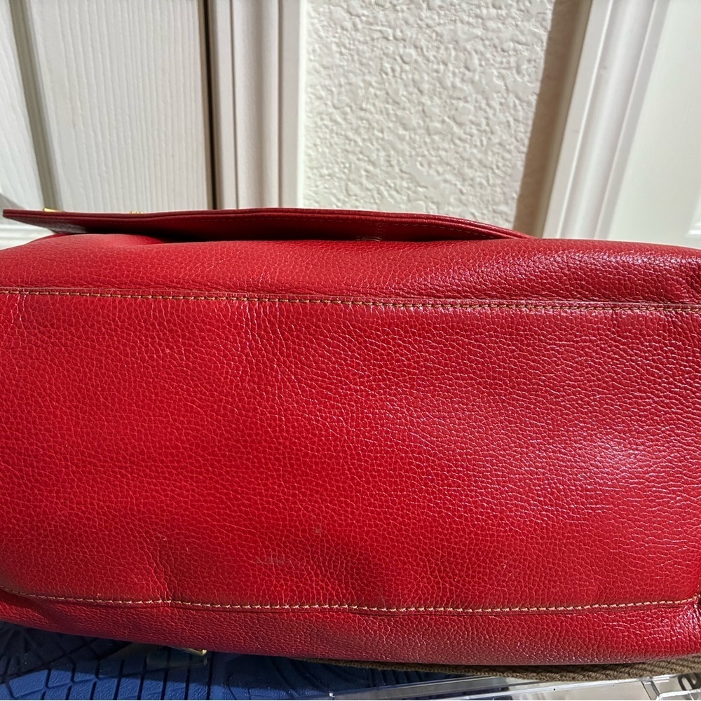 Red Leather Women's Bag - Picture 5 of 7